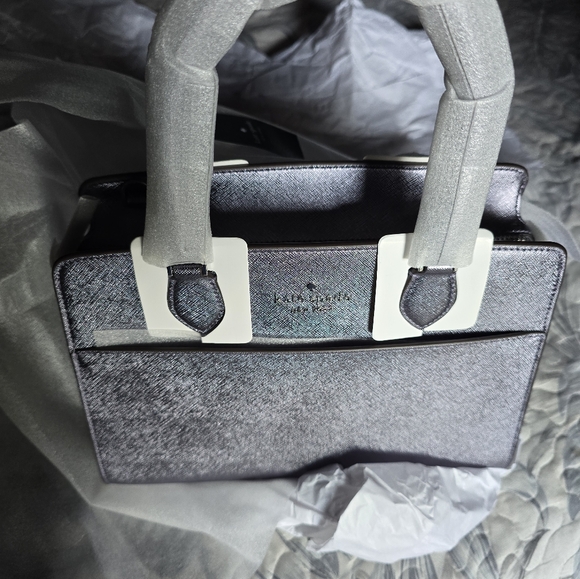 COPY - Kate Spade Purple and White Handbag - Picture 4 of 6